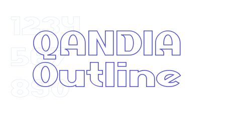 QANDIA Outline-font-download