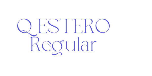 QESTERO Regular font free