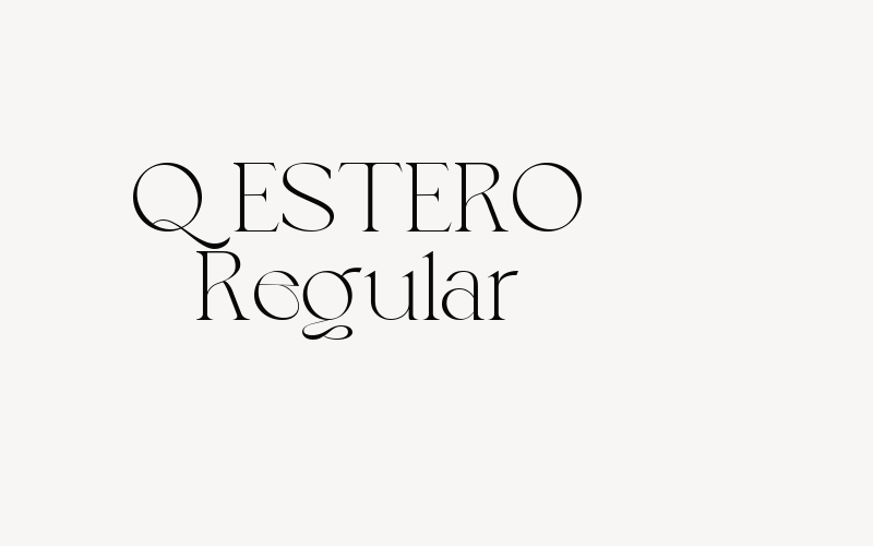 QESTERO Regular Font