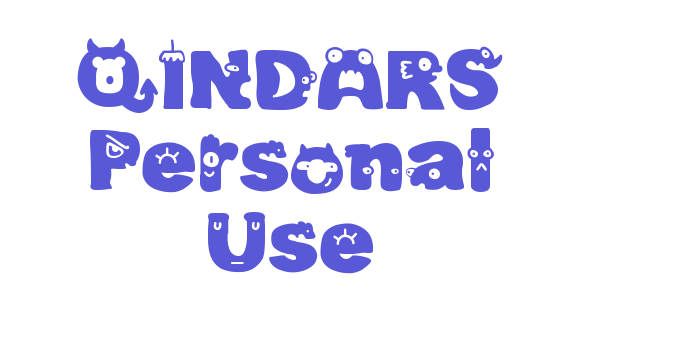 QINDARS Personal Use Font Download