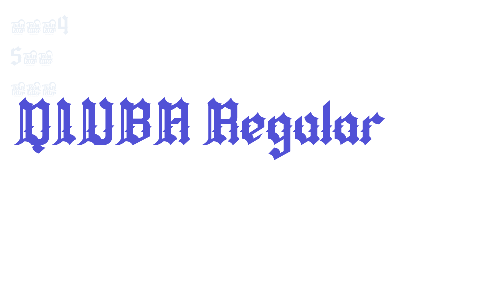 QIUBA Regular-font-download