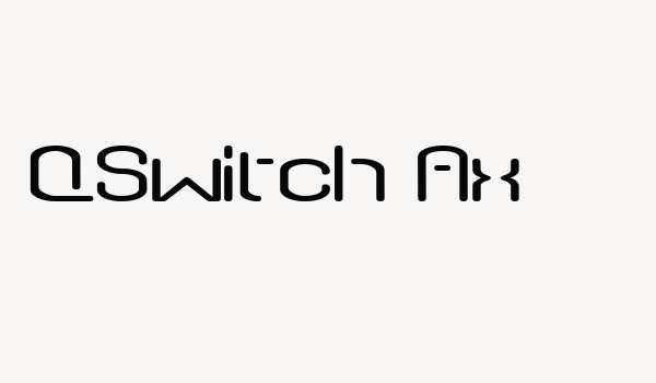 QSwitch Ax Font