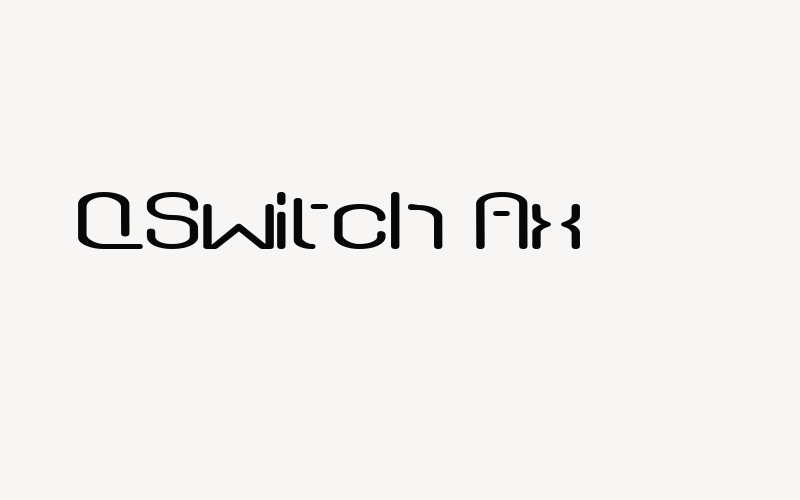 QSwitch Ax Font