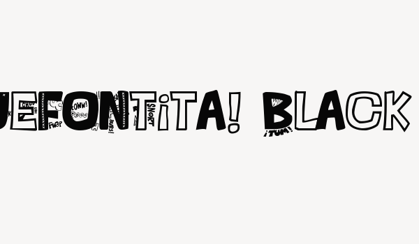 QUEFONTita!-Black Font