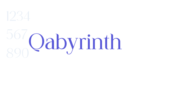 Qabyrinth font free