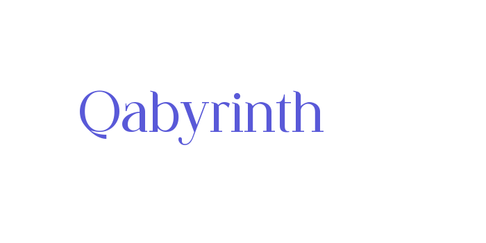 Qabyrinth Font Download