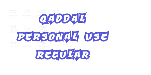 Qaddal Personal Use Regular font free