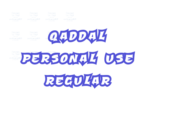 Qaddal Personal Use Regular Font Download