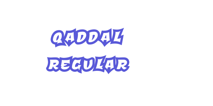 Qaddal Regular Font