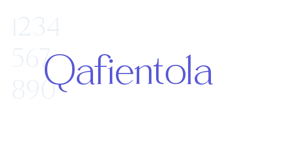 Qafientola font free