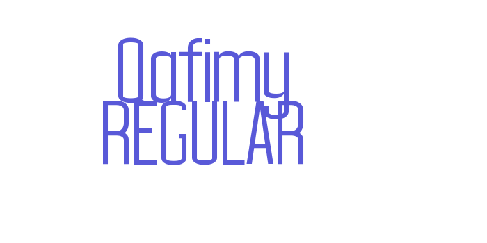 Qafimy REGULAR Font