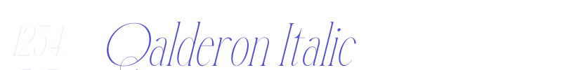 Qalderon Italic