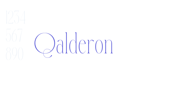 Qalderon font free