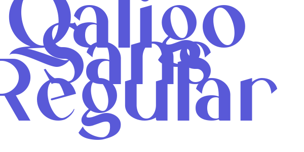 Qaligo Sans Regular font