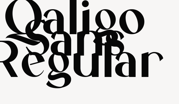 Qaligo Sans Regular Font