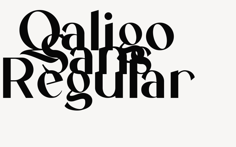 Qaligo Sans Regular Font