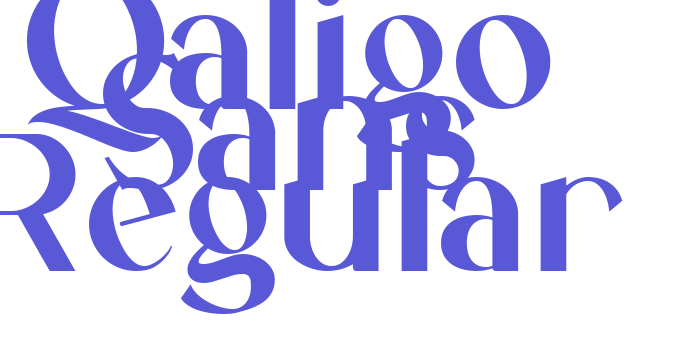 Qaligo Sans Regular Font Download