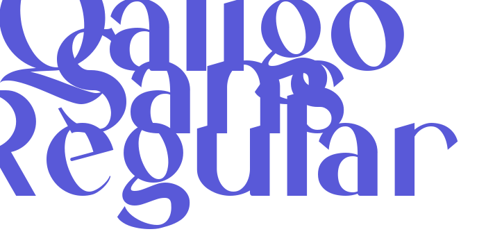 Qaligo Sans Regular Font