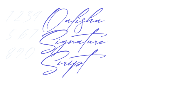 Qalisha Signature Script font free