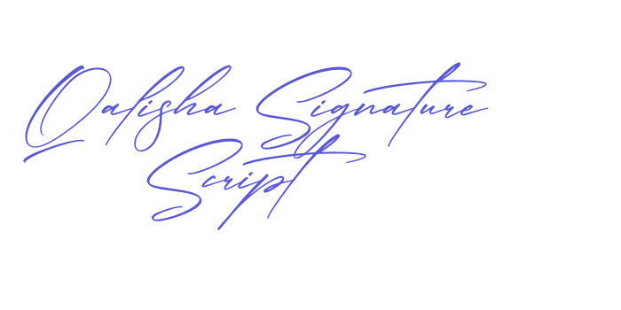 Qalisha Signature Script Font Download