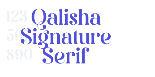 Qalisha Signature Serif-font-download