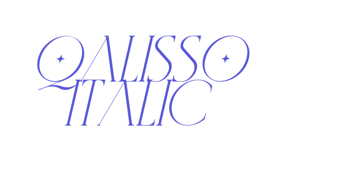 Qalisso Italic Font