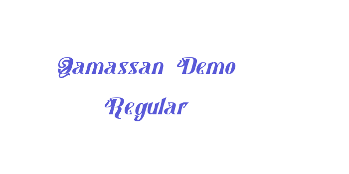 Qamassan-Demo Regular Font Download