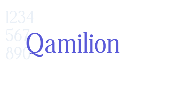 Qamilion font free