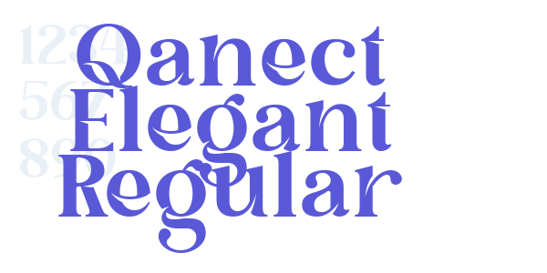 Qanect Elegant Regular font free