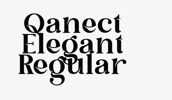 Qanect Elegant Regular Font