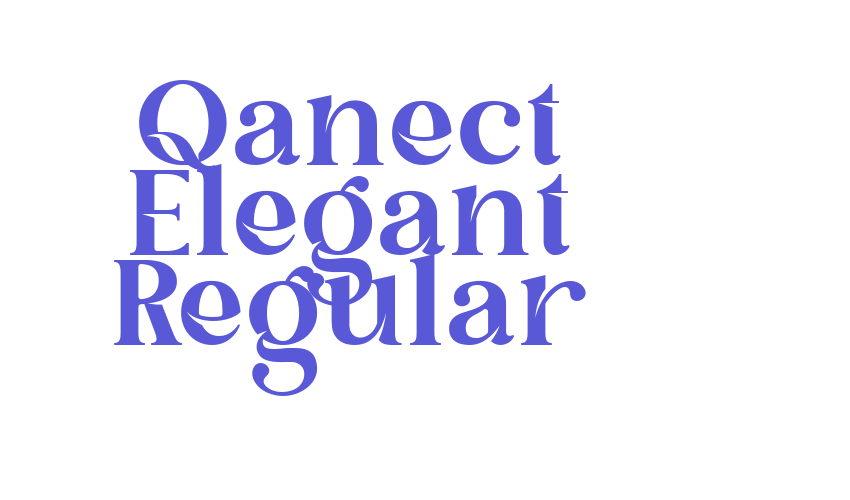 Qanect Elegant Regular Font