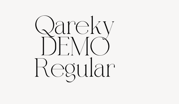 Qareky DEMO Regular Font