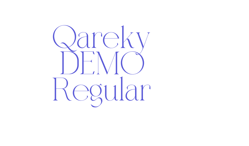 Qareky DEMO Regular Font