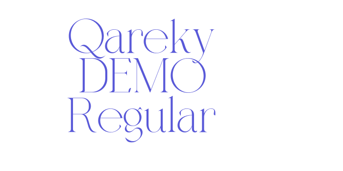 Qareky DEMO Regular Font Download