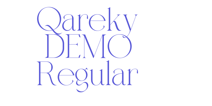 Qareky DEMO Regular Font