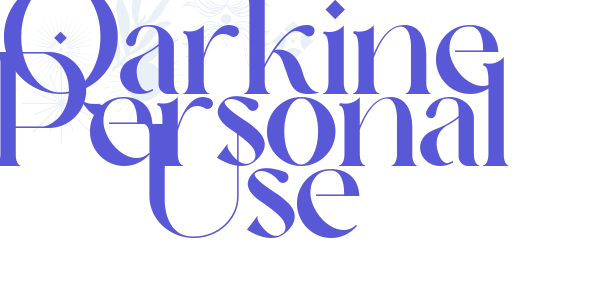 Qarkine Personal Use font free