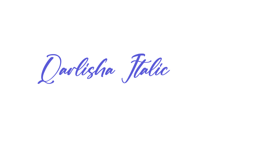 Qarlisha Italic Font