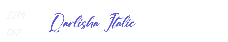 Qarlisha Italic-related font