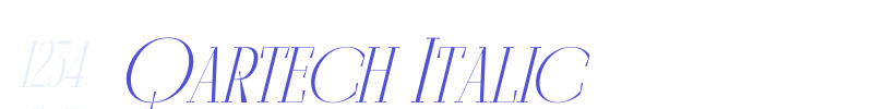Qartech Italic-font