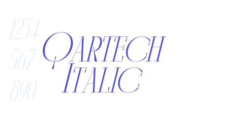 Qartech Italic-font-download