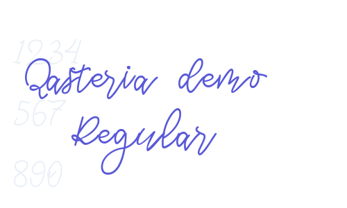 Qasteria demo Regular Font