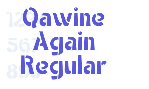 Qawine Again Regular Font