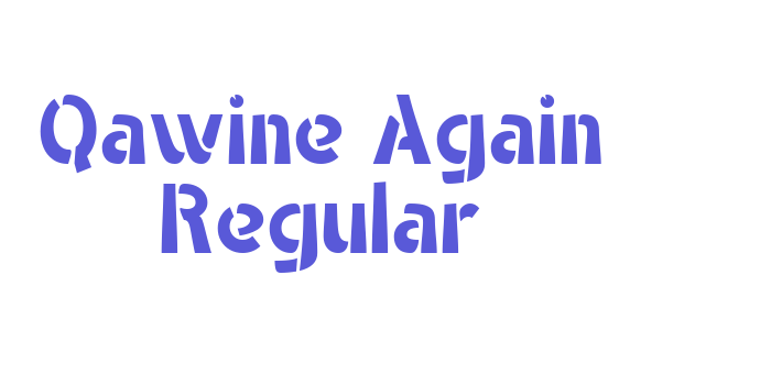 Qawine Again Regular Font Download