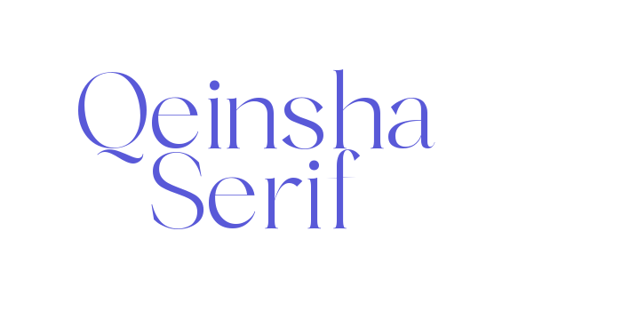 Qeinsha Serif Font