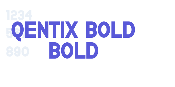 Qentix Bold Bold font free