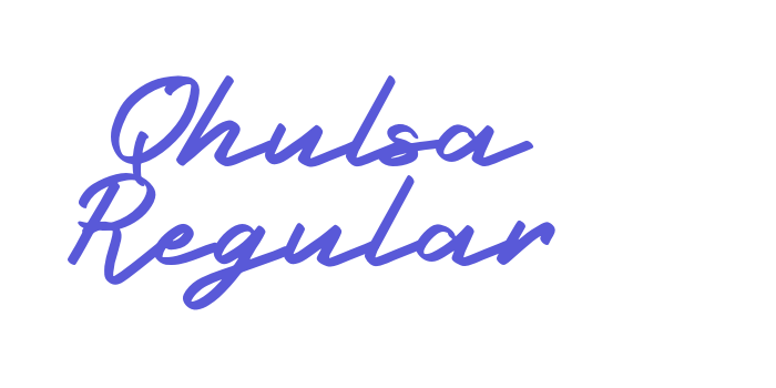 Qhulsa Regular Font