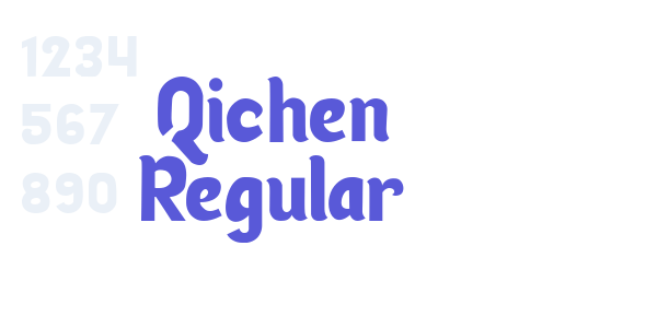 Qichen Regular font