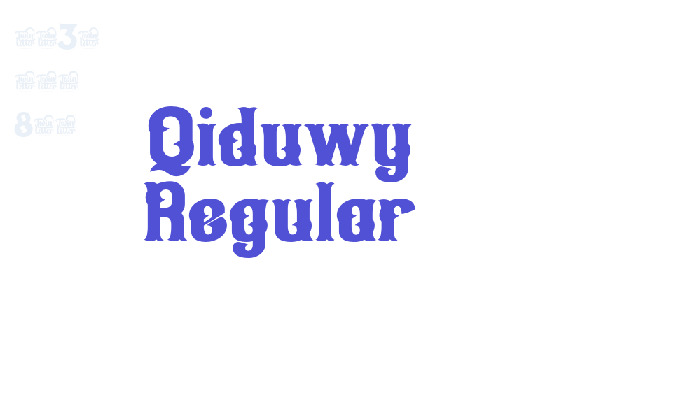 Qiduwy Regular-font-download