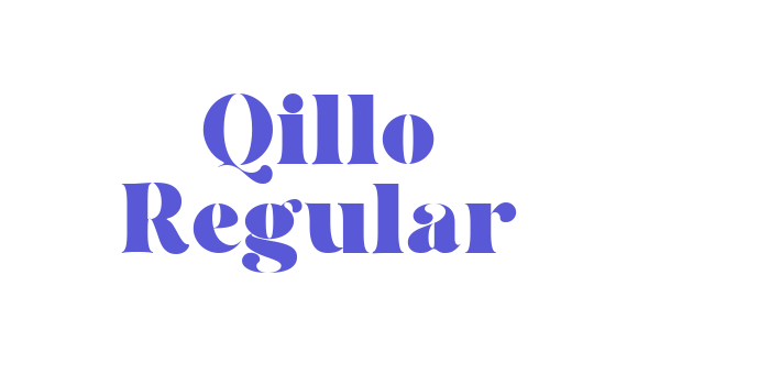 Qillo Regular Font Download