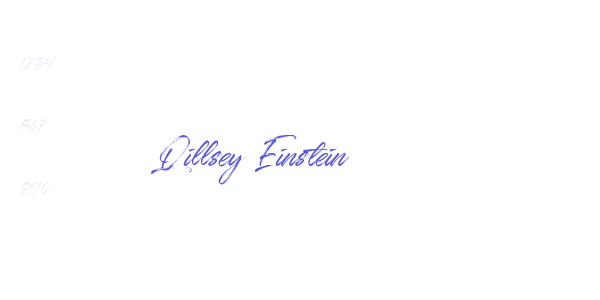 Qillsey Einstein font free